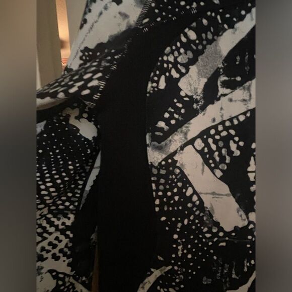 Lululemon Hoodie 6 Black White Static Mist Full Zip Scuba Sweatshirt Womens - Picture 10 of 12